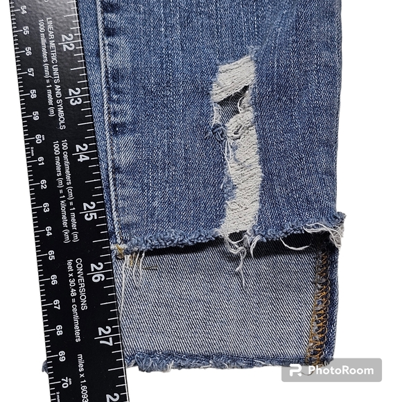 Good American Good Legs Raw Step Hem Skinny Jeans Size 8/29 - Picture 12 of 13